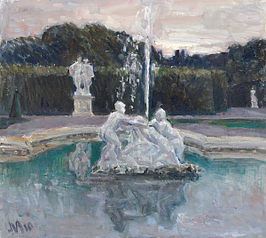 The Fountain in Belvedere. Vienna