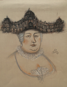 Hofburg, Vienna. The Empress Maria Theresa. (From the Series "The Habsburgs")