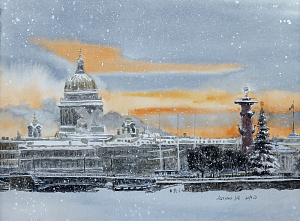 Snowy St. Petersburg