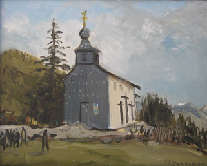 A church in the mountains