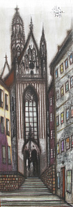 Vienna. Gothic (the right part of the triptych "Vienna")
