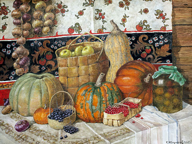 Still-life with pumpkins